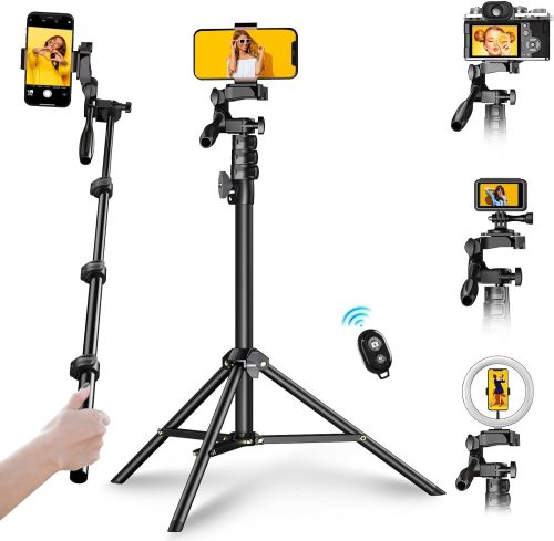 Apexel 3in1 177cm Bluetooth Okostelefon Selfie-bot & Állvány-Tripod