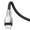 Baseus Cafule USB-C-Lightning kábel, PD, 20 W, 1 m (fekete)