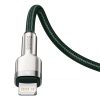 Baseus Cafule USB-C-Lightning kábel, PD, 20 W, 1 m (zöld)