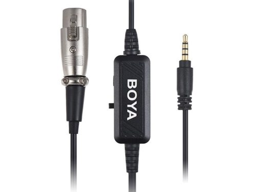 BOYA BY-BCA6 XLR - 3,5mm Jack TRRS Átalakító-Adapter