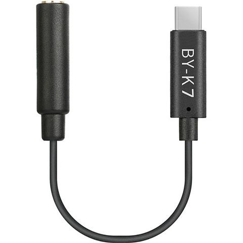 BOYA BY-K7 Osmo Action 3,5mm Jack TRS (Female) - USB-C (Type-C)  Átalakító-Adapter