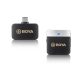 BOYA BY-M1V3 2.4GHz Dual Vezeték-nélküli Mikrofon Kit (USB-C / PC-Android csatlakozás)| 1+1