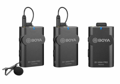 BOYA BY-WM4 PRO-K2 2.4 GHz Vezeték nélküli Mikrofon Kit (2+1)