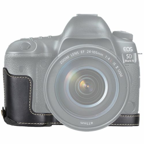 Canon EOS 5D Mark IV / 5D Mark III PU Bőr Védőtok (Fekete)