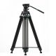 Fotopro DV-3A Aluminium Video-Tripod (185cm Állvány) + Video-Fluid Fej