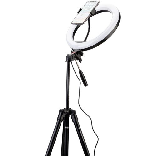 Fotopro 30cm RGB Színes LED Körfény körlámpa Ringlight + 149cm Tripod állvány