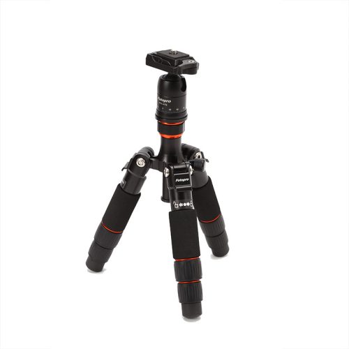 Fotopro M-4 Mini Travel Tripod (46cm Állvány) + Ballhead-fej (Szürke)