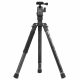 Fotopro X-Aircross 1C Carbon Fiber Szénszálas Tripod (131cm Állvány) + Ballhead-fej (Szürke)