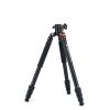 Fotopro X-Go HR Pro  Alumínium Horizontális Tripod/ Monopod (159cm  Állvány) + FPH-52Q Ballhead-fej (Fekete)