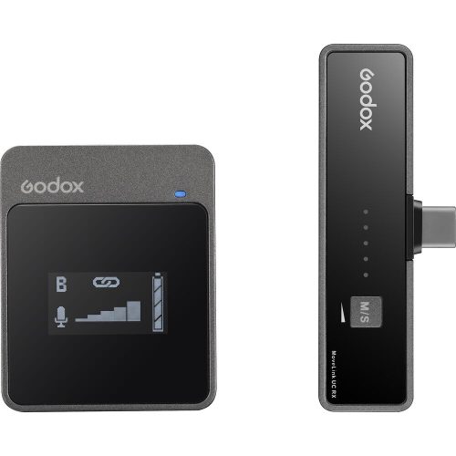 GODOX MOVELINK UC1 2.4GHz USB-C Vezeték nélküli Mikrofon Kit (USB-C / PC-Android csatlakozóval) | 1+1