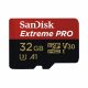 SanDisk microSDHC™ Mobile Extreme PRO 32GB memkártya, + adapter, (olvasási seb.: 100MB/s and írási seb.: 90MB/s), UHS-1, V30, A1 + Rescue Pro Deluxe (DRON)