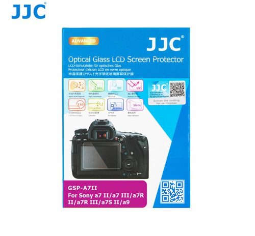 JJC Tempered Glass Sony A7R III/ IV/ II A7III/ II FX3 A7C ZV-1 A9II A9 A7SIII/ II Kijelzővédő (edzett üveg)