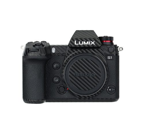 JJC KS-S1CF karcolásgátló védő fólia Panasonic Lumix S1 S1R fényképezőgéphez - Szénszálas fekete