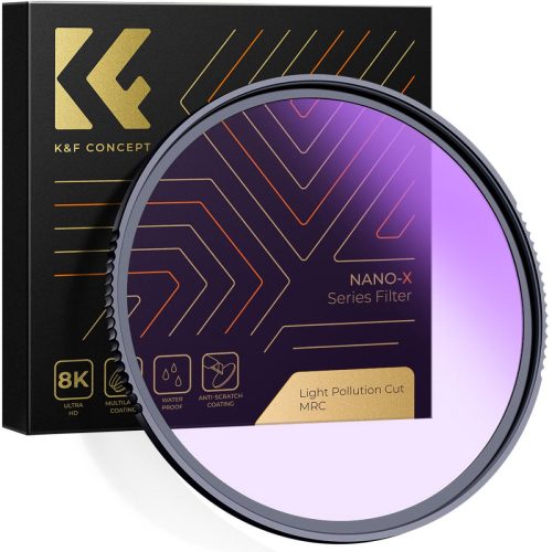 K&F Concept 72mm Natural Night Filter - Éjszakai szűrő (Light Pollution Filter) lencse