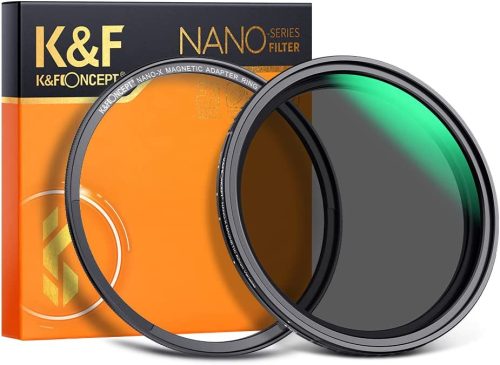 K&F Concept 49mm ND2-ND32 Variálható Mágneses-ND-szűrő - Nano-X Állítható Natural Density "No X" Filter