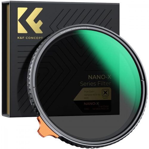 K&F Concept 49mm ND2-ND32 "True Color" Variálható ND-szűrő - Nano-X Állítható Natural Density Filter