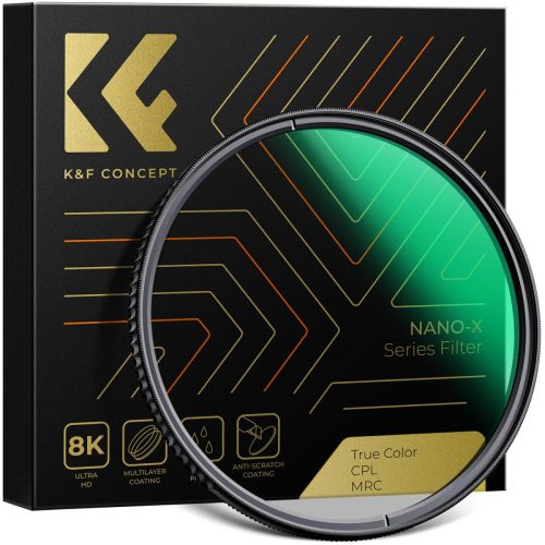 K&F Concept 58mm True Color CPL Polárszűrő -Polarizált MC-CPL Nano-X filter