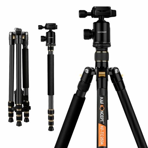 K&F Concept TC2534 Carbon szénszálas Tripod/ Monopod (168cm Állvány)