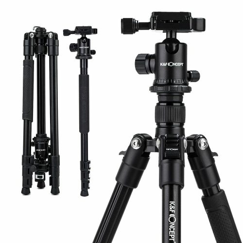 K&F Concept TM2324 II Alumínium Travel Tripod (156 / 161 cm Állvány)