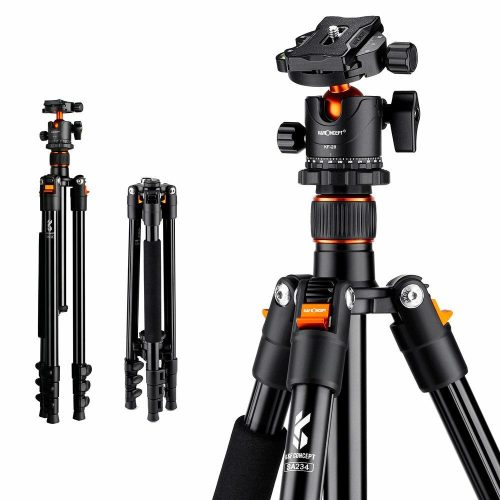 K&F Concept K234A3+BH-28L Alumínium Tripod (171 cm Állvány)