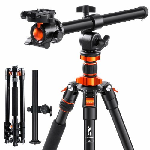 K&F Concept K234A6 Alumínium HR Tripod/ Monopod (196 / 205 cm Állvány) - K234A6+BH-28L