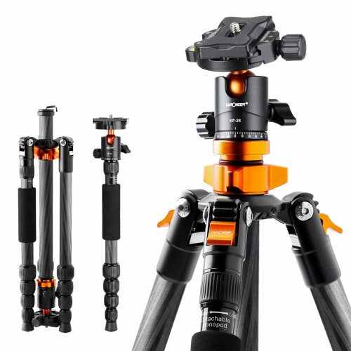 K&F Concept A254C4 Carbon Fiber Szénszálas Tripod +BH-35L Gömbfej/ Ballhead (177 cm Állvány