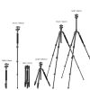 K&F Concept Alumínium Professzionális Gömbfejes Állvány Tripod/ Monopod - 162cm