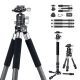 K&F Concept S254C2+BH30 Carbon-Fiber Szénszálas Tripod/ Monopod (124cm Állvány)