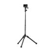 K&F Concept E224A3+BH-18 Akciókamera & Okostelefon Selfie bot / Monopod / Tripod - Bluetooth Távirányítós Szelfi Stick (170cm) -Fekete