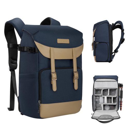 K&F Concept Royal Blue 21L Kamera Fotós hátizsák (Kék)