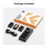 K&F Concept Sony NP-FW50 Akkumulátor & USB TripaTöltő Kit