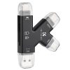 K&F Concept 4in1 USB/ Type-C/ MicroUSB/ Apple Lightning SD, MicroSD, TF Kártyolvasó