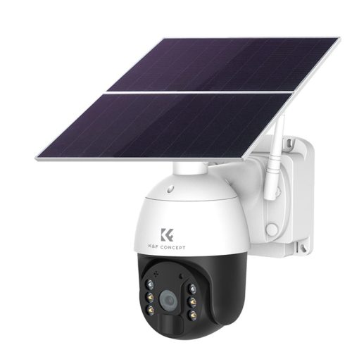 K&F Concept 4G LTE Biztonsági-Kamera - 2K IP66 Napelemes PIR 28800mAh Security Camera (Fehér)