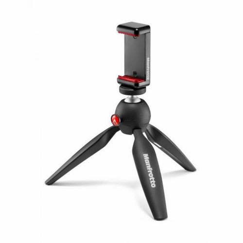 Manfrotto Pixi fekete mini Tripod univerzális okostelefon tartóval (KAMERA)