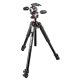 Manfrotto 055  Alumínium 3 szekciós állvány horizontális oszloppal + 3D videós fej