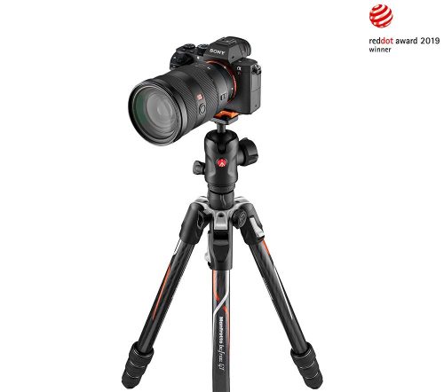 Manfrotto Befree GT Carbon Fiber Kamera Állvány/ Tripod +gömbfej Sony Alpha kamerához (162cm)