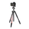 Manfrotto Element MII Alumínium Kamera Állvány - 4 szekció, gömbfej - Piros (160cm)