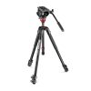 Manfrotto MVH500AH fluid fej lapos alappal + 190X alu video tripod