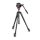 Manfrotto MVH500AH fluid fej lapos alappal + 190X alu video tripod