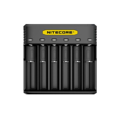 NITECORE Q3 24W 2A Univerzális Töltő 6X (AA AAA 10440 14500 18700 21700 22650 25500 26500 26650 26700)