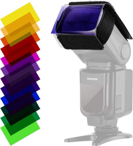 NEEWER 12-RGB Színes Vaku Szűrő Kit (12 féle színű Filter)