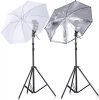 NEEWER Dupla 84cm Fotós Ernyő & Állvány Kit - 2db Diffuzor Reflektor Ernyő Set