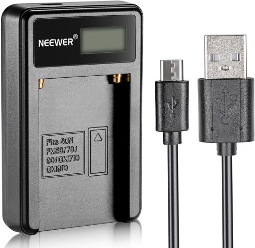 NEEWER Sony NP-F550/ F750/ F960/F970 NP-FM50/FM70/FM90 Akkumulátor USB-Töltő