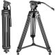 NEEWER NW-2500 Aluminium Video-Tripod (155cm Állvány) + Video-Fluid Fej