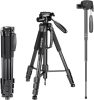 NEEWER Alumínium Fényképezőgép Állvány / Tripod / Monopod (Fekete)