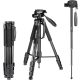 NEEWER Alumínium Fényképezőgép Állvány / Tripod / Monopod (Fekete)