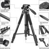 NEEWER Alumínium Fényképezőgép Állvány / Tripod / Monopod (Fekete)