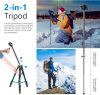 NEEWER Alumínium Fényképezőgép Állvány / Tripon / Monopod (Kék)