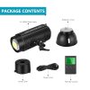 NEEWER ST-200W Stúdió Videólámpa - 21.000Lux 5600K LED Bowens Stúdió Világítás távirányítóval