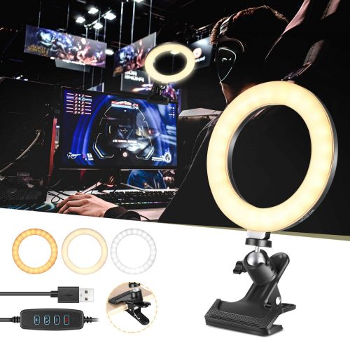 NEEWER 15cm LED Körfény Kit - 3200-5600K Körlámpa Ringlight Rögzítő-csípesszel